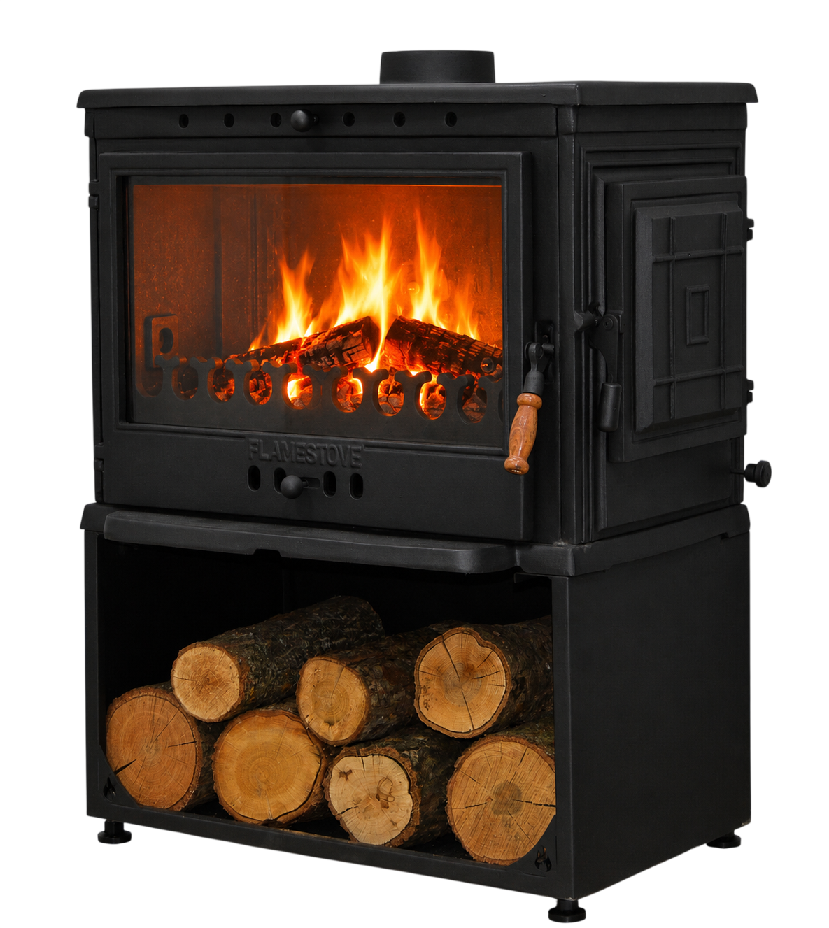 FS-041YKST Flame Stove Retro 10kW Yüksek Verimli Döküm Soba