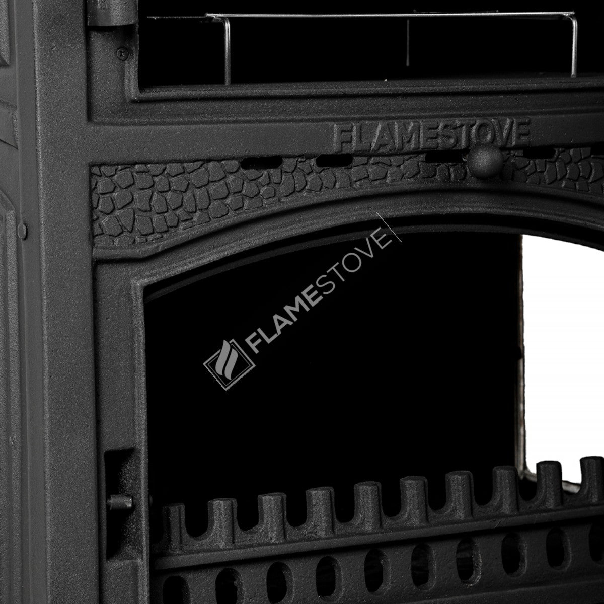 Sirius Maxi Fırınlı 3 Camlı Döküm Soba: Yüksek Verimli Odun Kömür Sobası