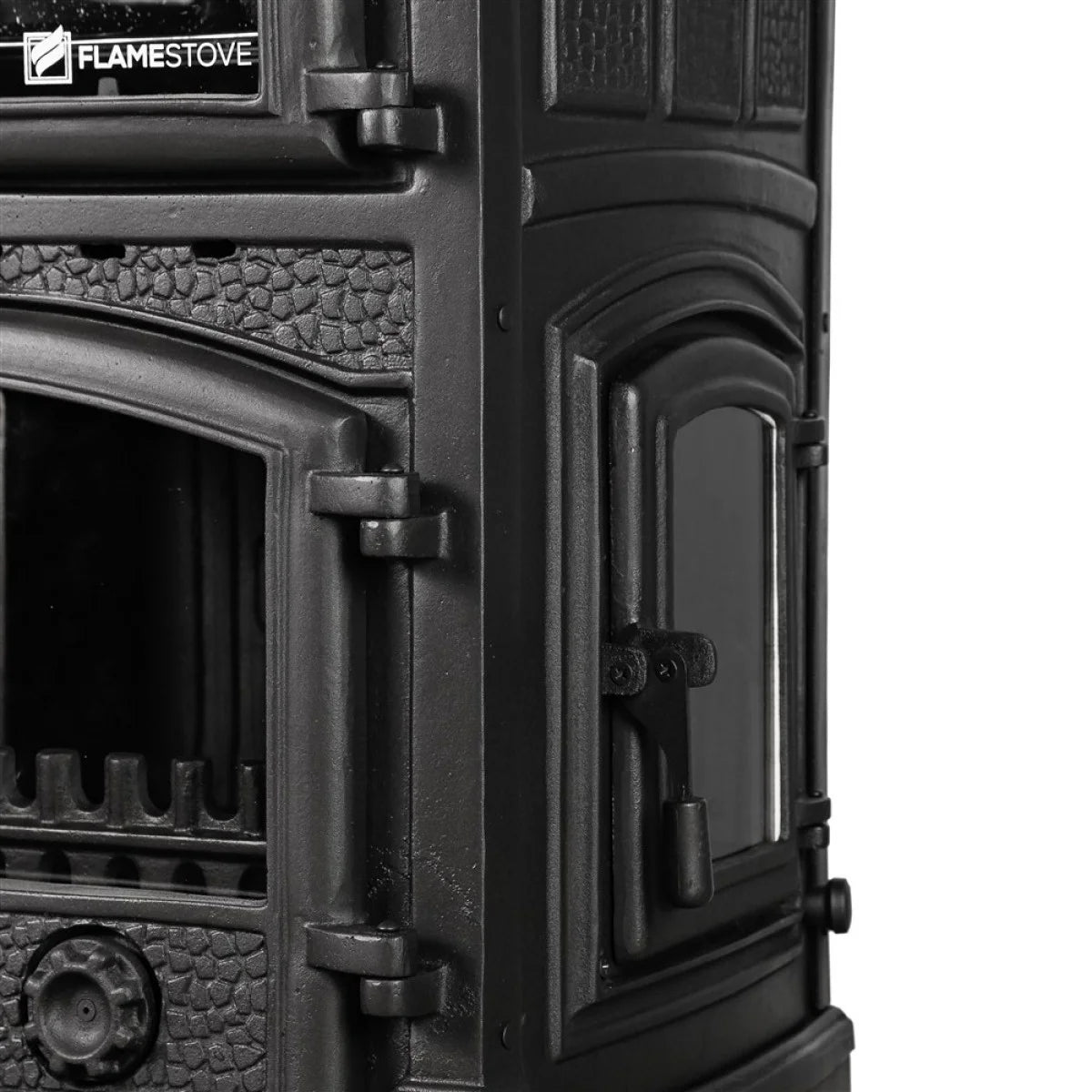 FS-011YKST Sirius Maxi Style YK Odunluklu Fırınlı 4 Camlı Döküm Soba | Yüksek Verimli Odun & Kömür Sobası, Schott Robax Camlı, Çift Yanmalı, 18.21 kW