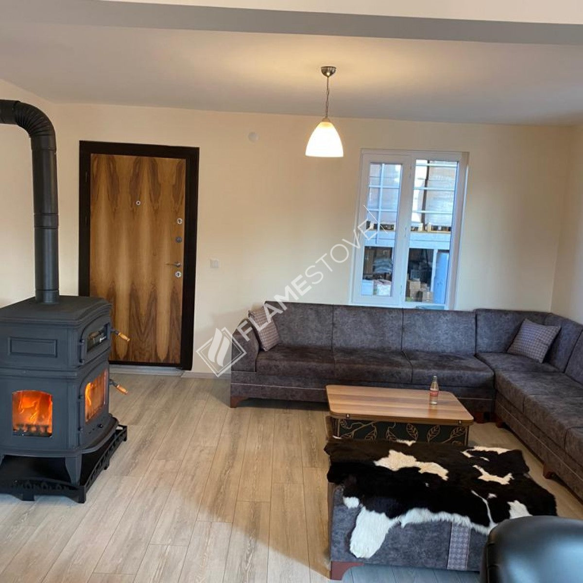 Döküm Soba Fırınlı, Çift Yanmalı, A Enerjili, Odun Kömür Sobası