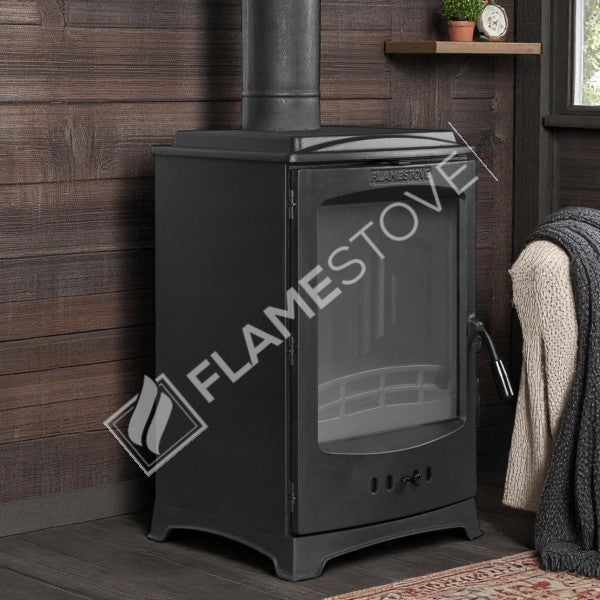 Flame Stove Lodi Şömine Soba: Yan Yüklemeli, A Sınıfı, Çift Yanmalı, Yüksek Verimli