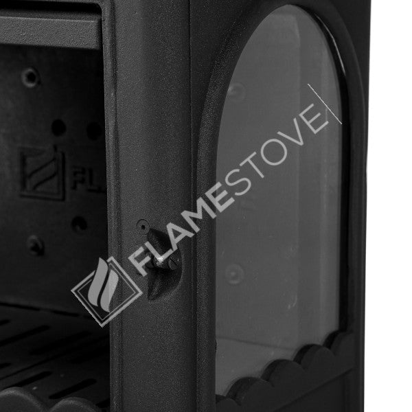 Modena Lux 3 Camlı Döküm Soba: Yüksek Verimli, Kül Boşaltmalı, 8 kW