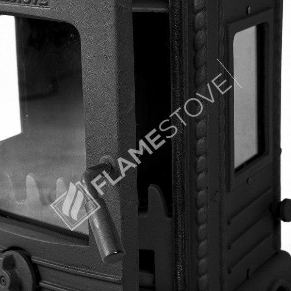 Minör Lüx 3 Camlı Döküm Soba: Yüksek Verimli Odun & Kömür Isıtıcı, A Sınıfı