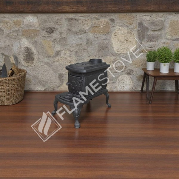 Nostaljik Fransız H2 Pik Döküm Soba: Odun Kömür Uyumlu, Yüksek Verimli Isıtma