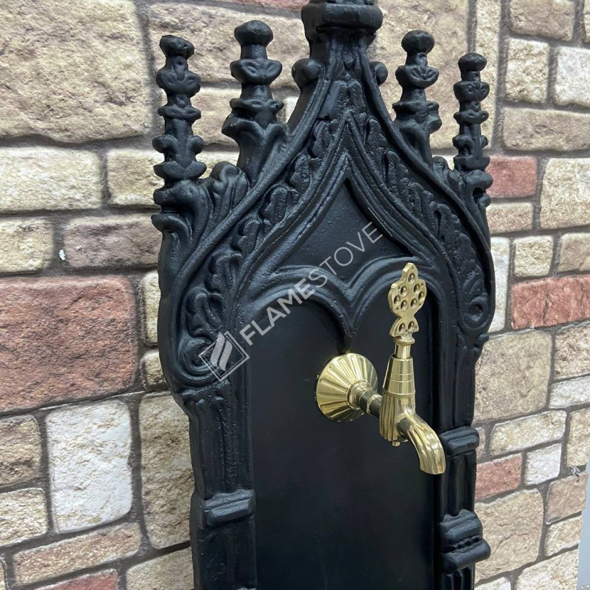 Flame Stove FS-906 Mat Siyah Midye Alüminyum Bahçe Çeşmesi: Modern, Şık, Dayanıklı