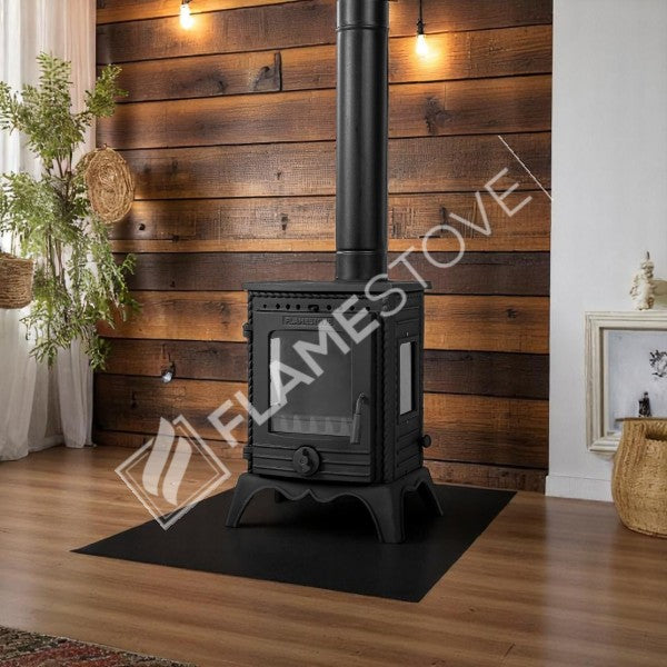 Minör Lüx 3 Camlı Döküm Soba: Yüksek Verimli Odun & Kömür Isıtıcı, A Sınıfı