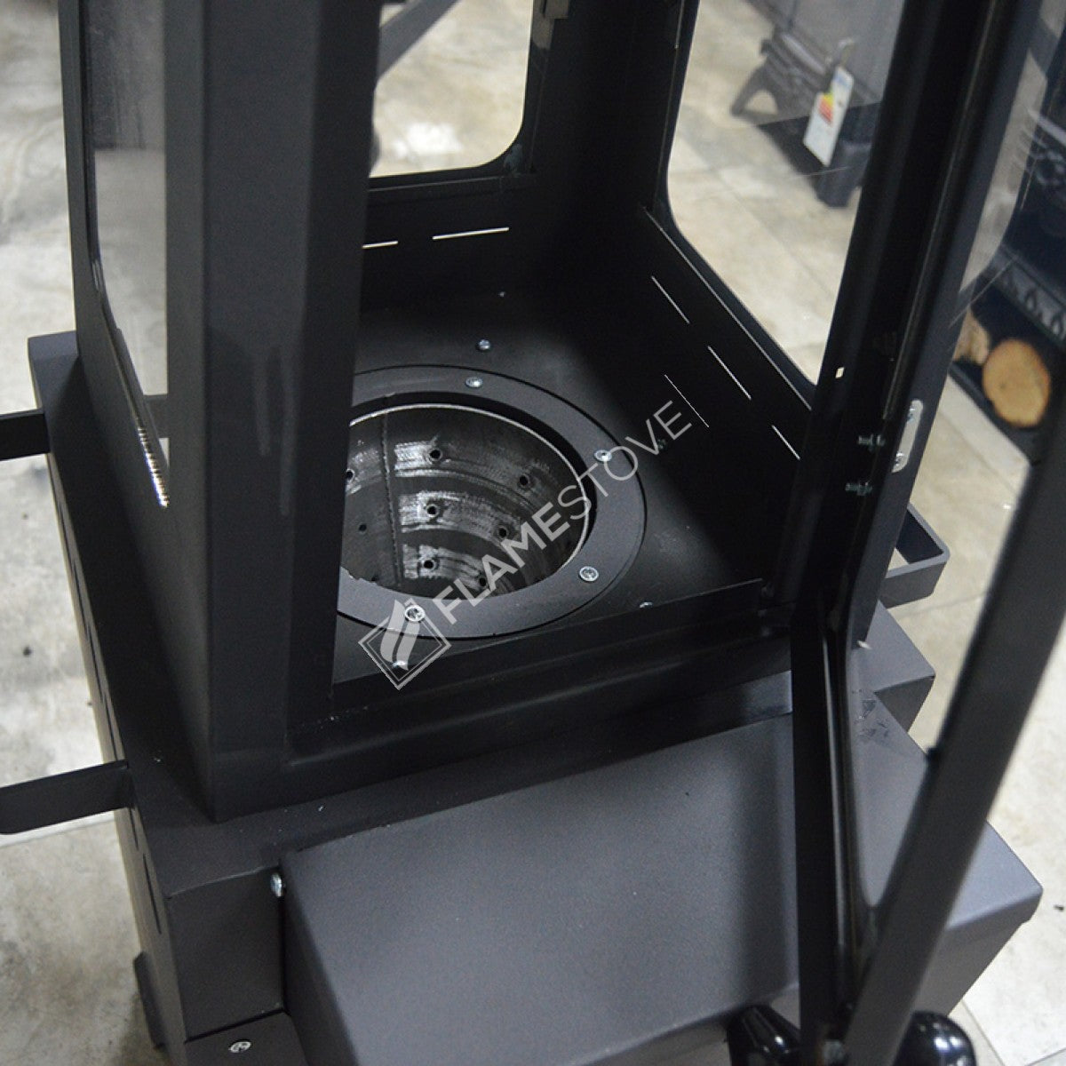 Volcano Pro Lüks Tasarım Yüksek Verimli Pelet Odun Sobası Çelik Kuzine