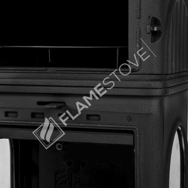 Modena Lux Oven Fırınlı Döküm Soba: Yüksek Verimli, 3 Camlı, Schott Robax