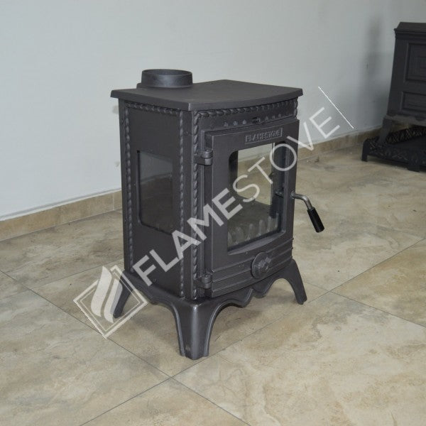 Minör Lüx 3 Camlı Döküm Soba: Yüksek Verimli Odun & Kömür Isıtıcı, A Sınıfı