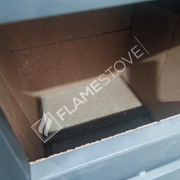 Flame Stove S3 Çelik Dış Yüzey Ateş Tuğlalı Fırınlı Soba, Maşa ve Odunluk