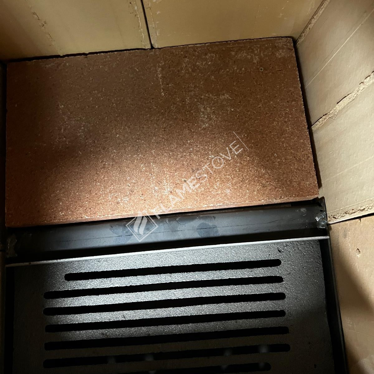 Yüksek Verimli Çelik Dış Yüzey Ateş Tuğlalı Soba, Alüminyum Maşa Takımı Odunluk Seti