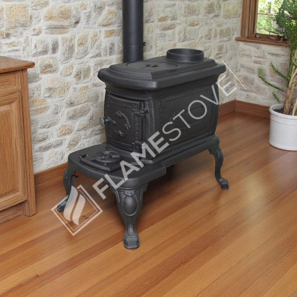 Nostaljik Fransız H2 Pik Döküm Soba: Odun Kömür Uyumlu, Yüksek Verimli Isıtma