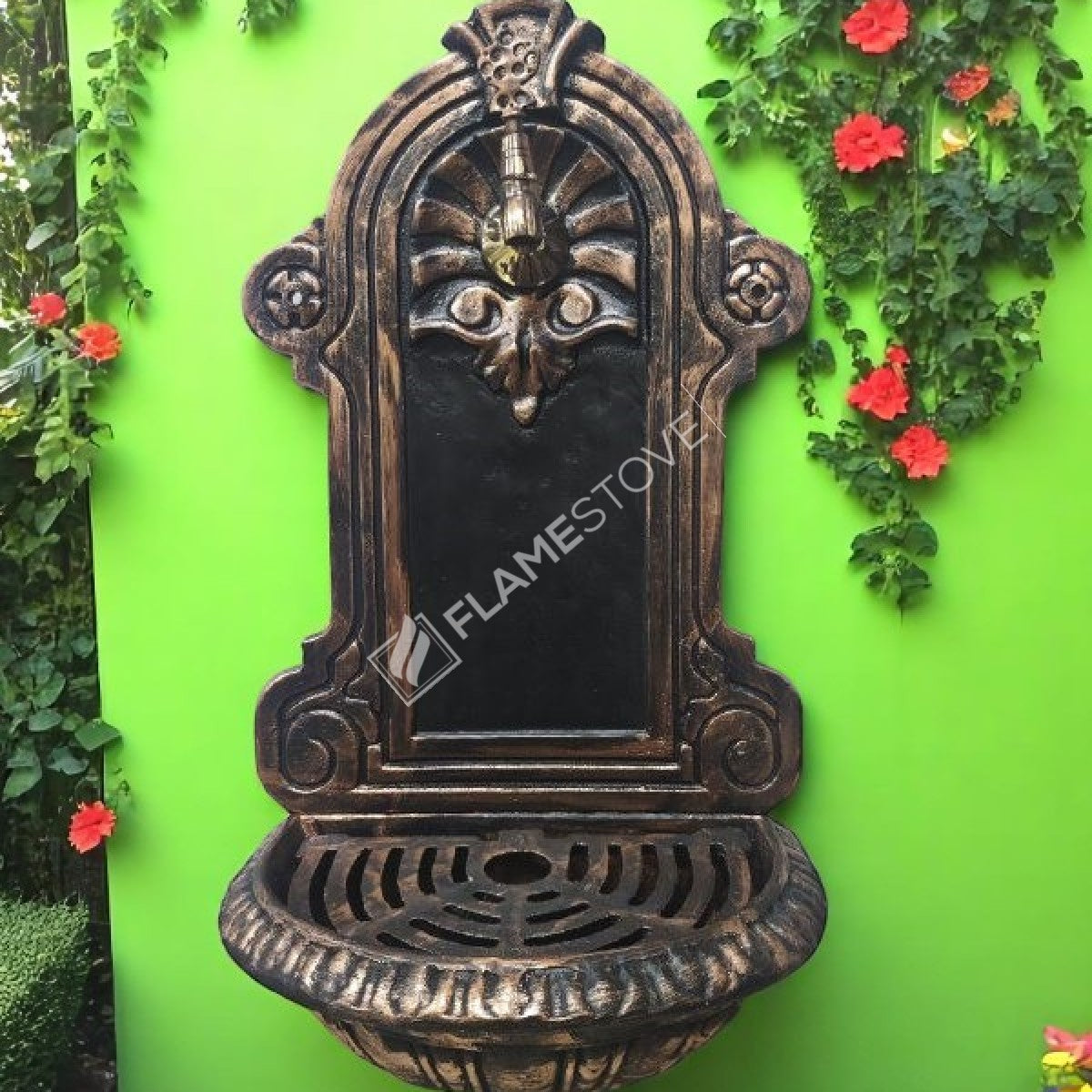 Flame Stove FS-901 Bakır Döküm Alüminyum Bahçe Çeşmesi, Dış Mekan Dayanıklı Su Musluğu