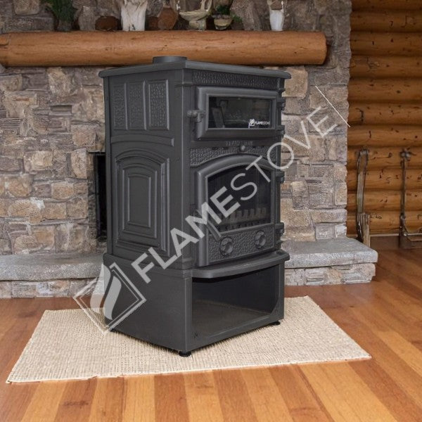 Flame Stove FS-13ST Sirius Maxi Fırınlı Döküm Soba, 15 kW Güç, Yüksek Verimli Isıtma