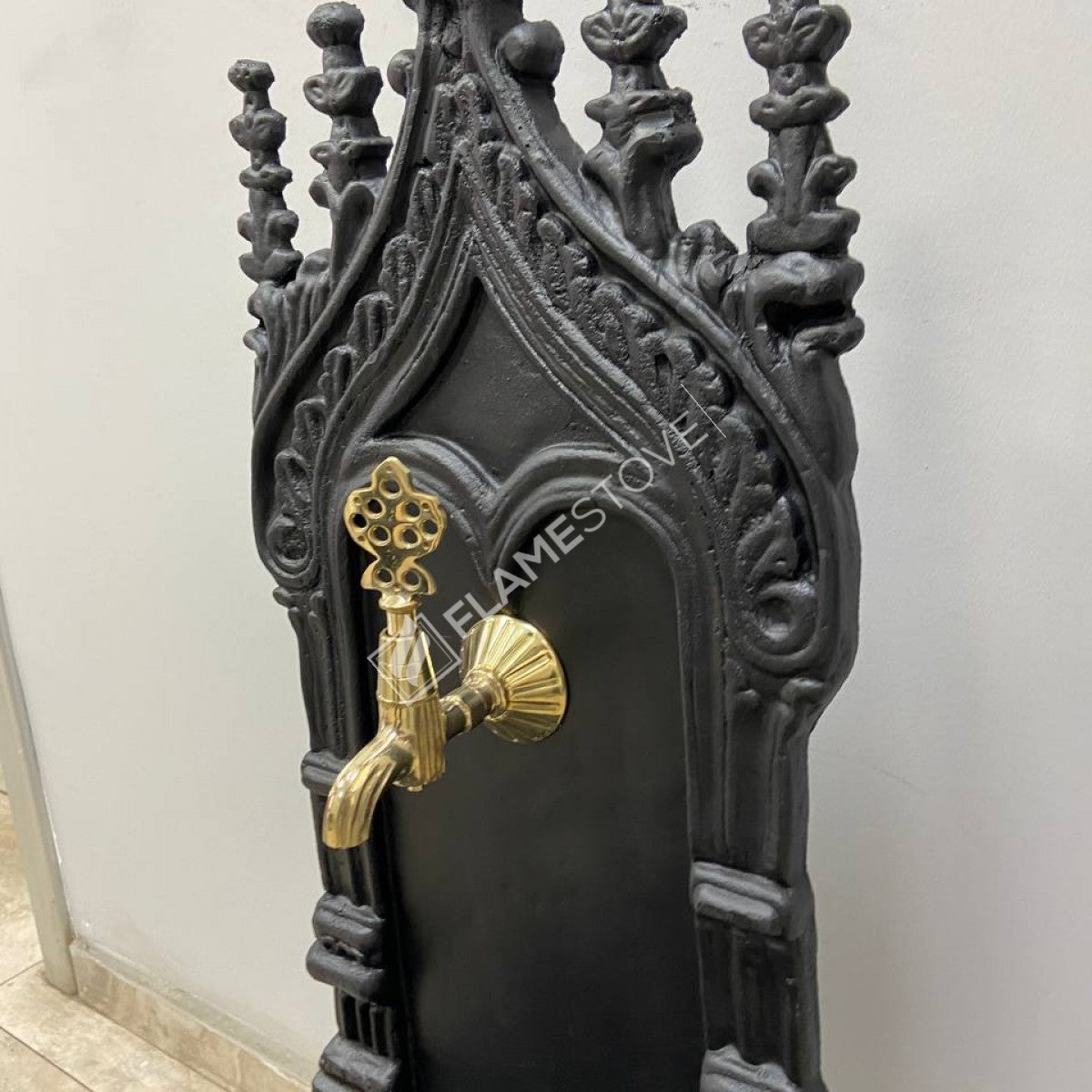 Flame Stove FS-906 Mat Siyah Midye Alüminyum Bahçe Çeşmesi: Modern, Şık, Dayanıklı