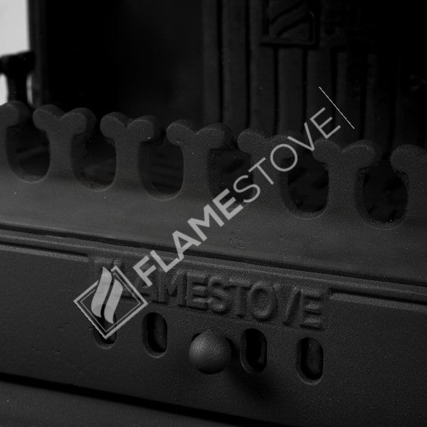 Retro Lux Emaye Fırınlı Döküm Odun Kömür Sobası Yan Kapaklı Yüksek Verimli