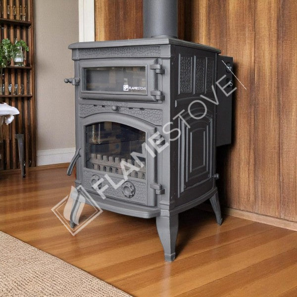 Sirius Mega Sulu Sistem Döküm Soba, Yüksek Verimli Çift Yanmalı Odun Kömür