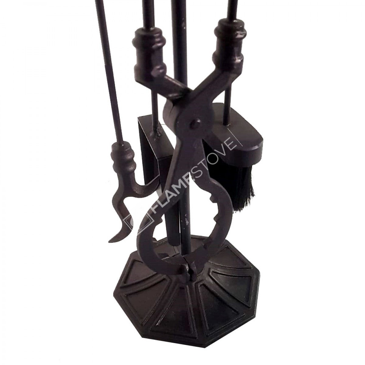 Yuvarlak Başlı Ergonomik Pik Döküm Soba Maşa Takımı 4'lü Set