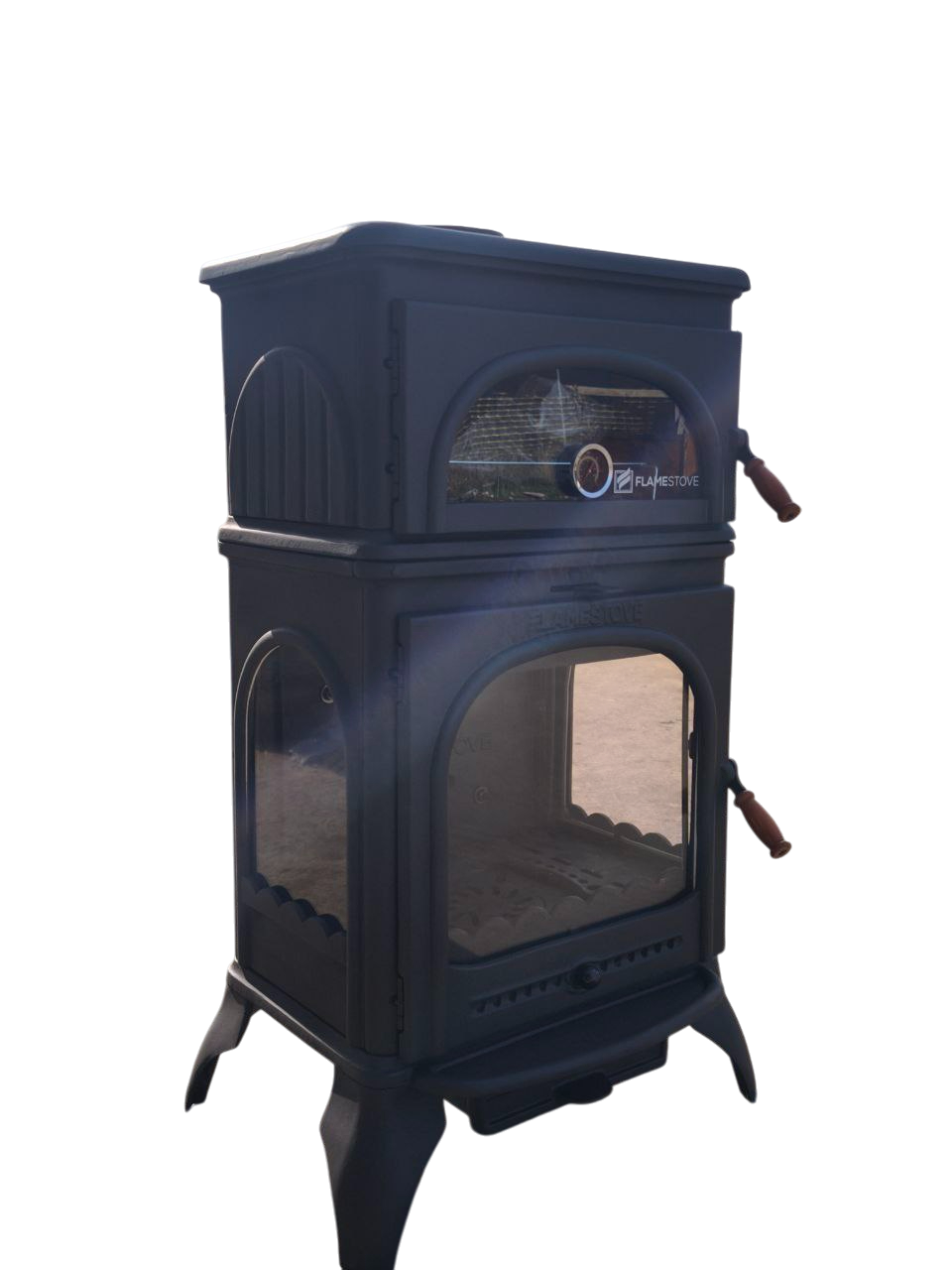 Flame Stove Modena Lüx FS-024AK Fırınlı Döküm Soba: Yüksek Verimlilik ve Şıklık Bir Arada görünümü.