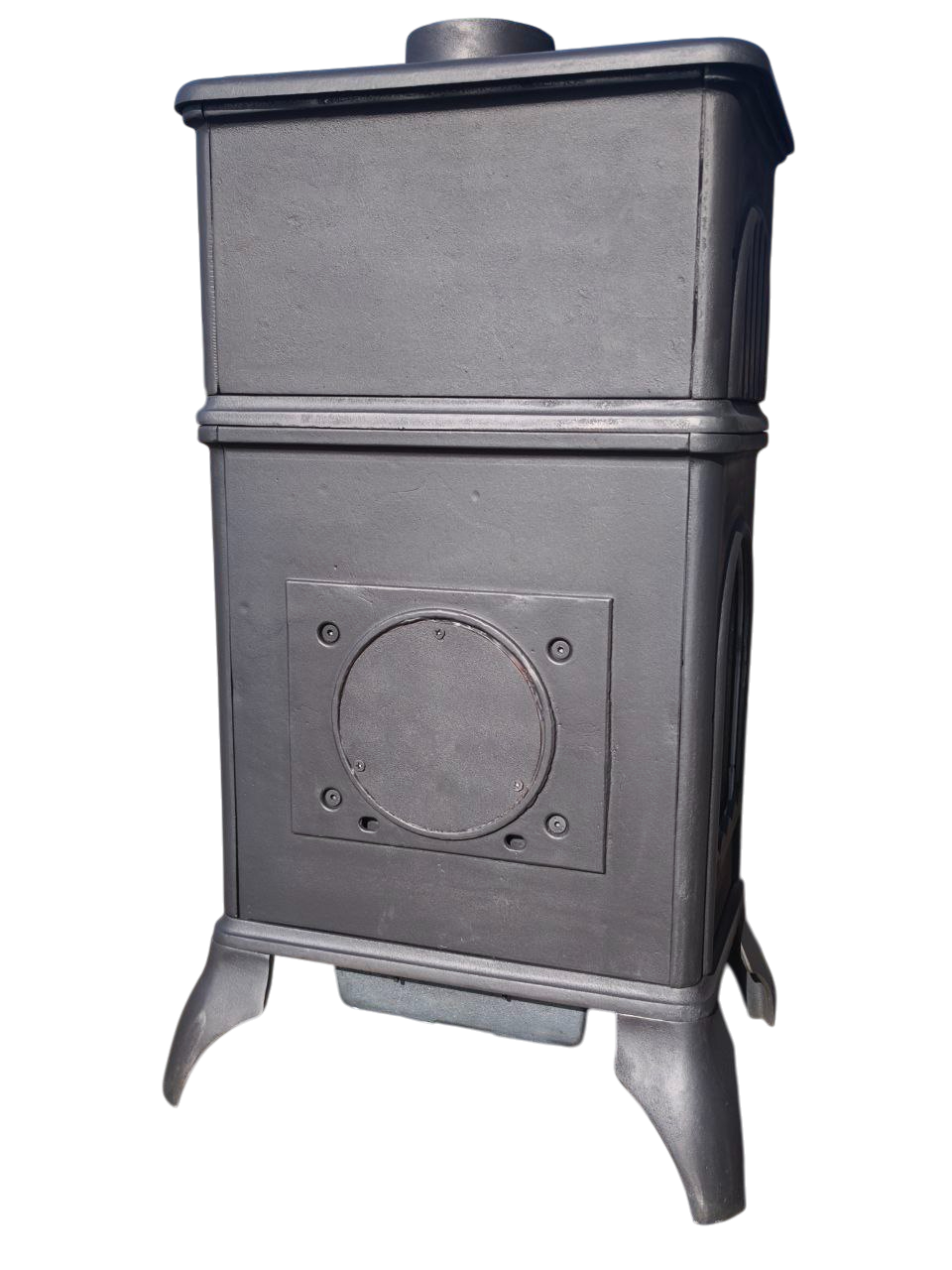 Flame Stove Modena Lüx FS-024AK fırınlı döküm soba, modern tasarımıyla öne çıkan verimli ısı kaynağı.