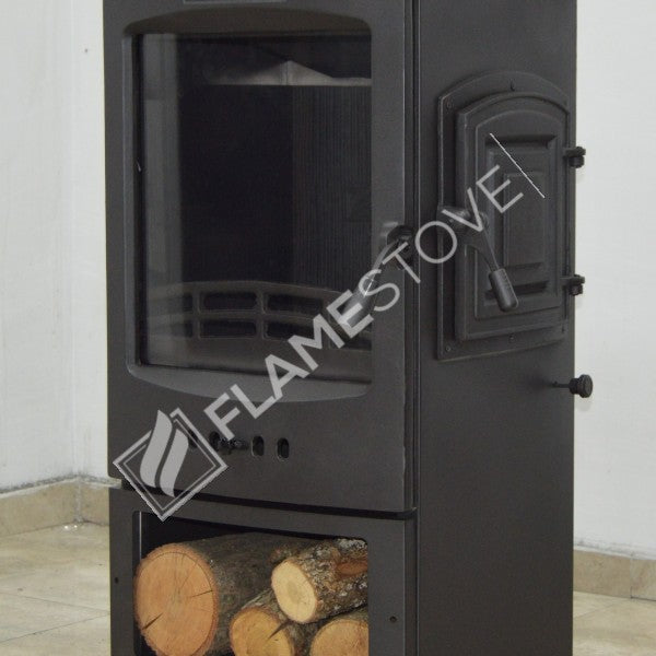 Flame Stove Lodi Şömine Soba: Yan Yüklemeli, Odunluklu, A Sınıfı, Çift Yanmalı