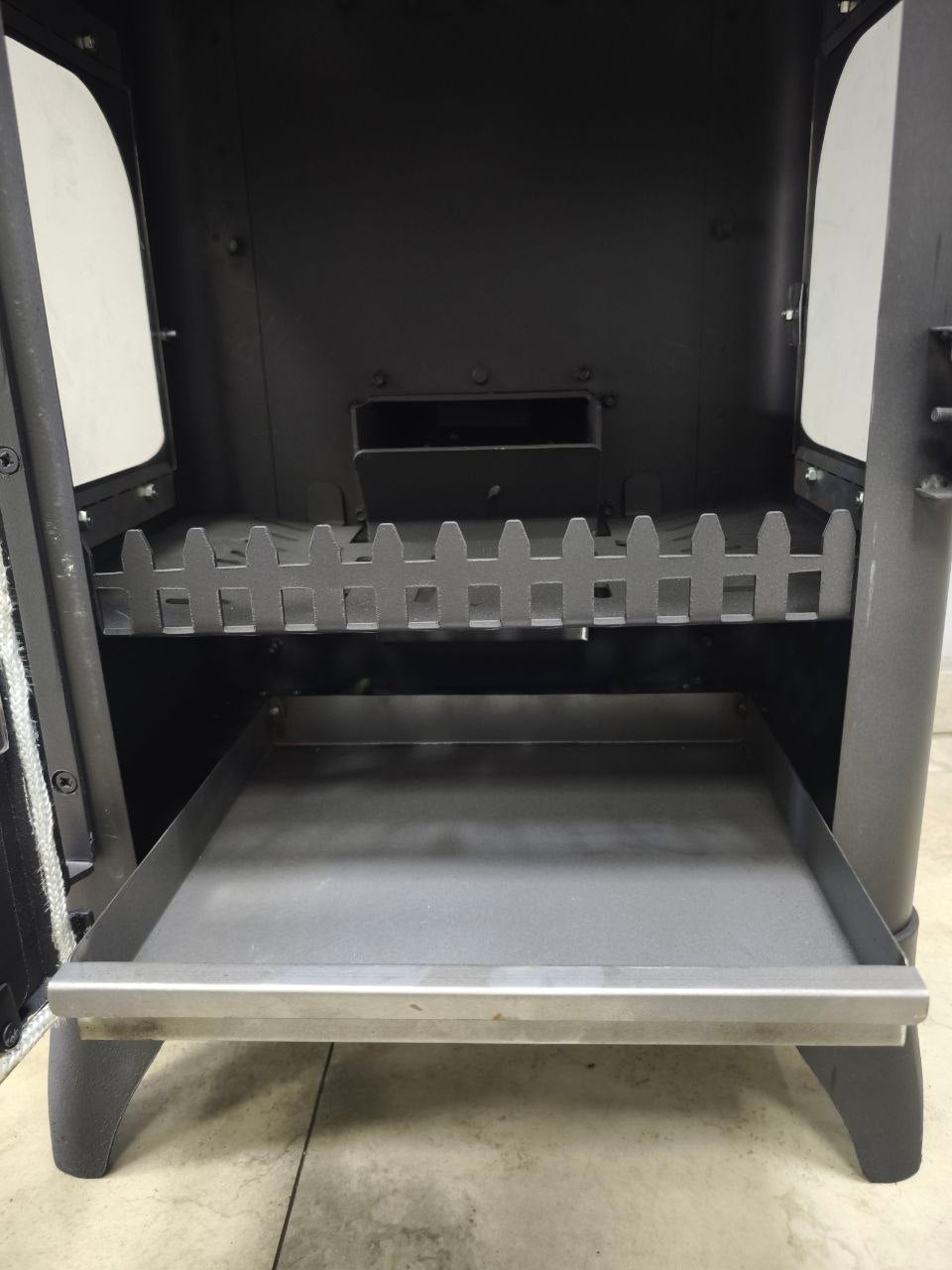 FS-224 Flame Stove Pelletmix Lüks Gurme: Çok Yakıtlı 3 Camlı Kuzineli Soba