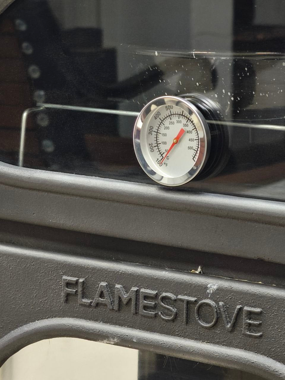 FS-224 Flame Stove Pelletmix Lüks Gurme: Çok Yakıtlı 3 Camlı Kuzineli Soba