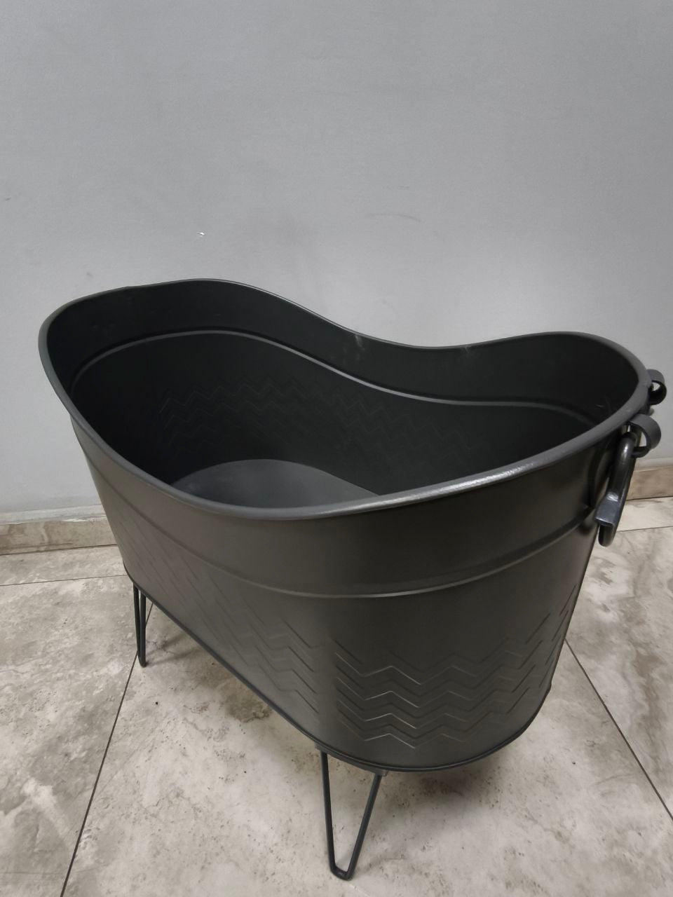 FS-14920 Flame Stove Siyah Yüksek Ayaklı Odun Kovası