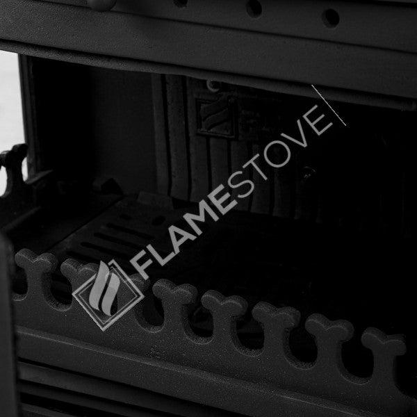 Retro Lux Emaye Fırınlı Döküm Odun Kömür Sobası Yan Kapaklı Yüksek Verimli