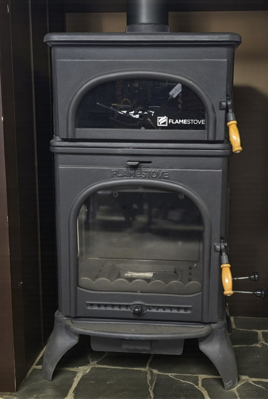 Flame Stove Modena Lüx FS-024AK Fırınlı Döküm Soba: Yüksek Verimlilik ve Şıklık Bir Arada