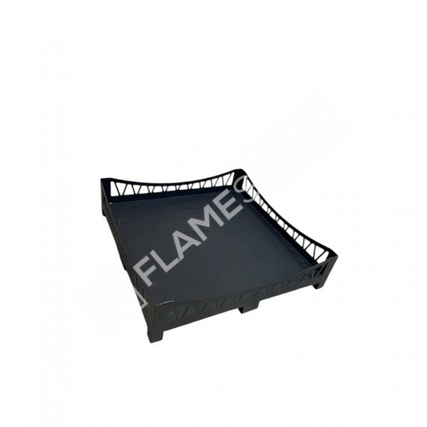 FS-108 Flame Stove Lazer Kesim Köprü Desenli 50x50 cm Çelik Soba Altlığı
