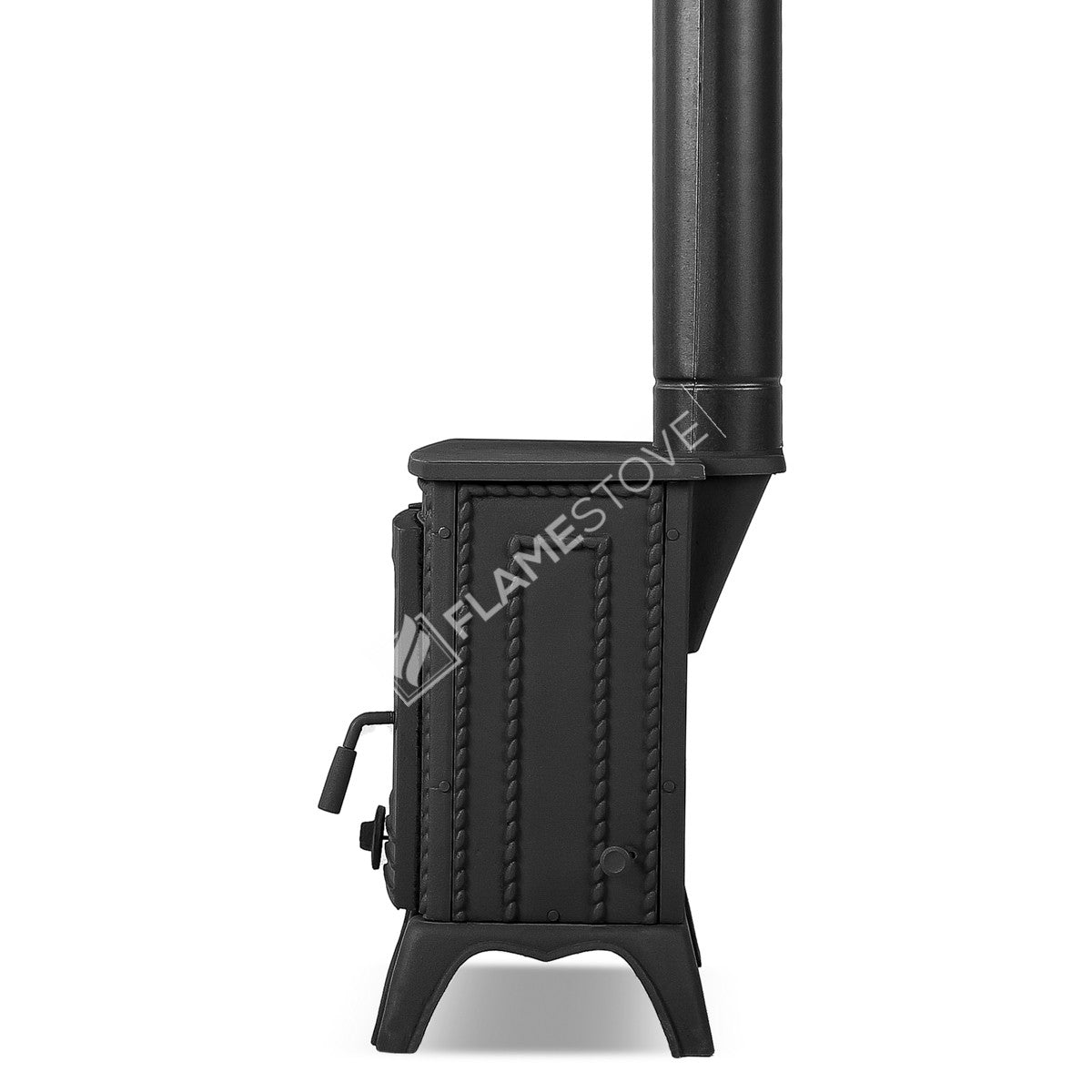 Minör Yüksek Verimli Pik Döküm Soba, Schott Robax Camlı, 50 m² Isıtma