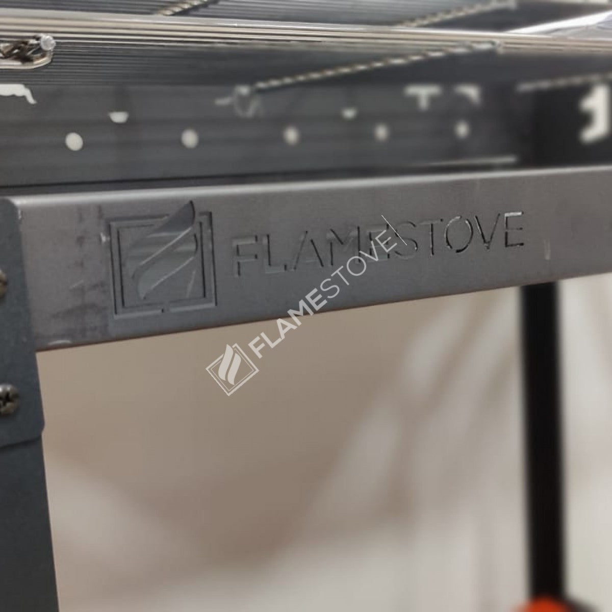 Ultra Lüks Taşınabilir Ayaklı Geniş Hazneli Dekoratif Turuncu Barbekü Mangal