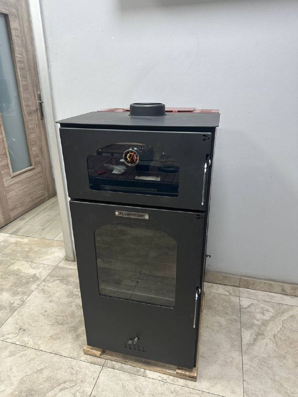 FS-292 Hybrid Gurme Fırınlı Çelik Soba | Geniş 2 Kat Fırın | Pelet ve Odun Yakıtlı