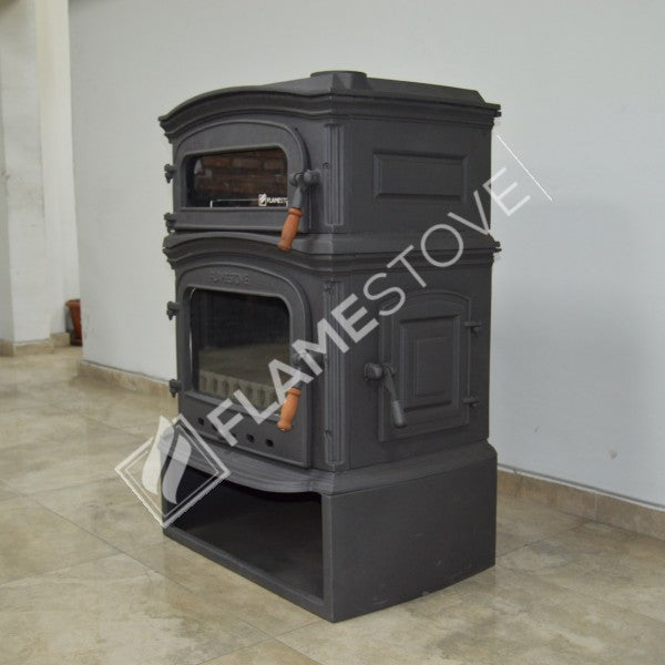 Altara Premium YK Döküm Soba: Çift Yanmalı, Fırınlı, A Sınıfı, Yan Kapaklı, Odunluklu