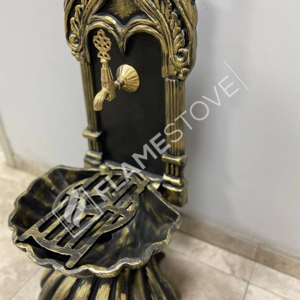 Flame Stove FS-905 Altın Midye Alüminyum Bahçe Çeşmesi: Lüks Dış Mekan Estetiği