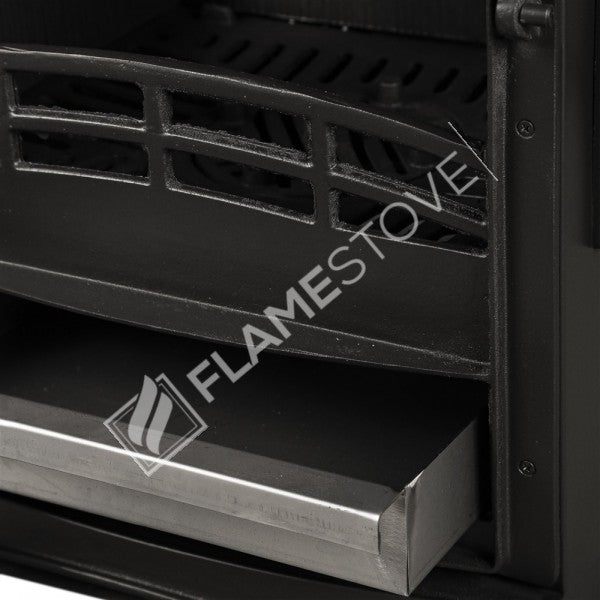 Flame Stove Lodi Üç Camlı Yan Yüklemeli Şömine Soba, Yüksek Verimli Odun/Kömür Sobası