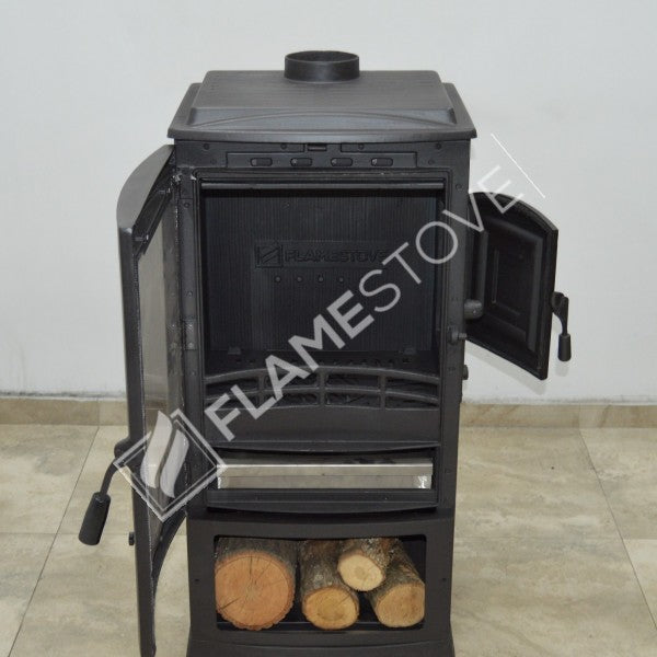 Flame Stove Lodi Şömine Soba: Yan Yüklemeli, Odunluklu, A Sınıfı, Çift Yanmalı