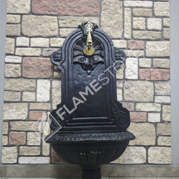 Flame Stove FS-903 Mat Siyah Alüminyum Bahçe Çeşmesi - Dış Mekan Zarafeti