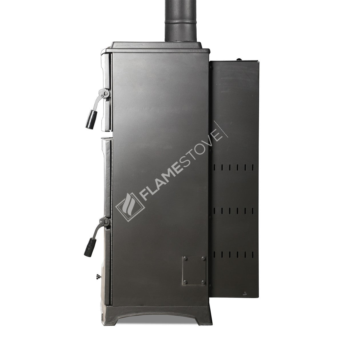 Flame Stove Lodi Gurme Fırınlı Pelet Sobası, A Sınıfı, Schott Robax Cam, 12 kW