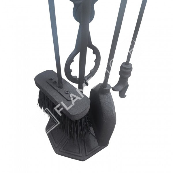 Ördek Başlı 4'lü Pik Döküm Maşa Takımı: Şömine ve Barbekü İçin Ergonomik Set