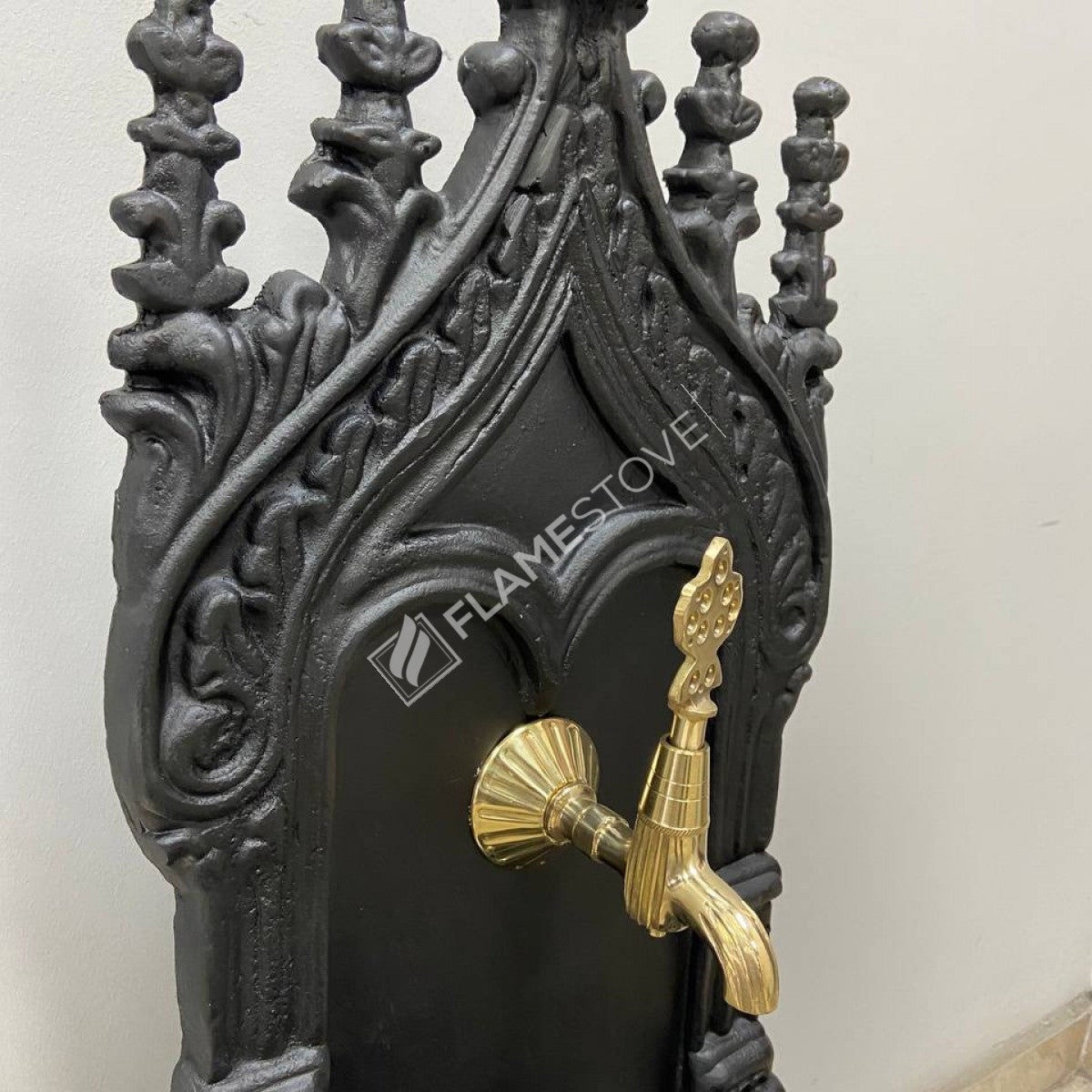 Flame Stove FS-906 Mat Siyah Midye Alüminyum Bahçe Çeşmesi: Modern, Şık, Dayanıklı