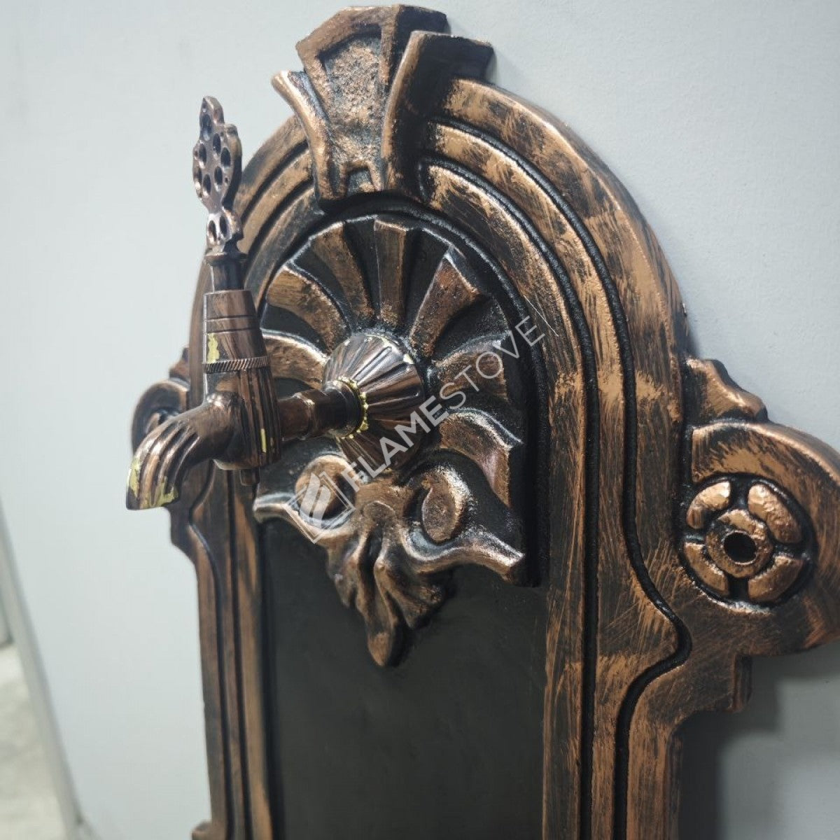 Flame Stove FS-901 Bakır Döküm Alüminyum Bahçe Çeşmesi, Dış Mekan Dayanıklı Su Musluğu