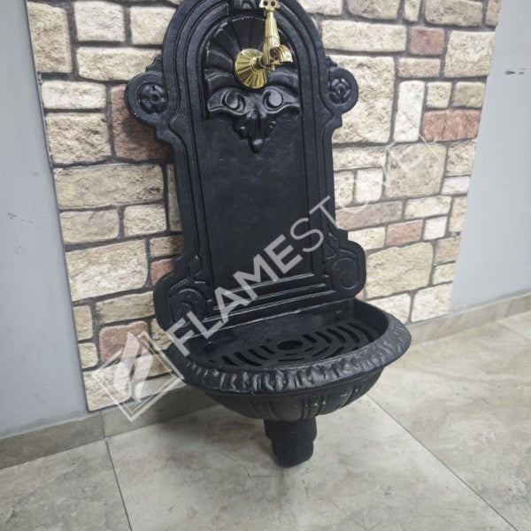 Flame Stove FS-903 Mat Siyah Alüminyum Bahçe Çeşmesi - Dış Mekan Zarafeti