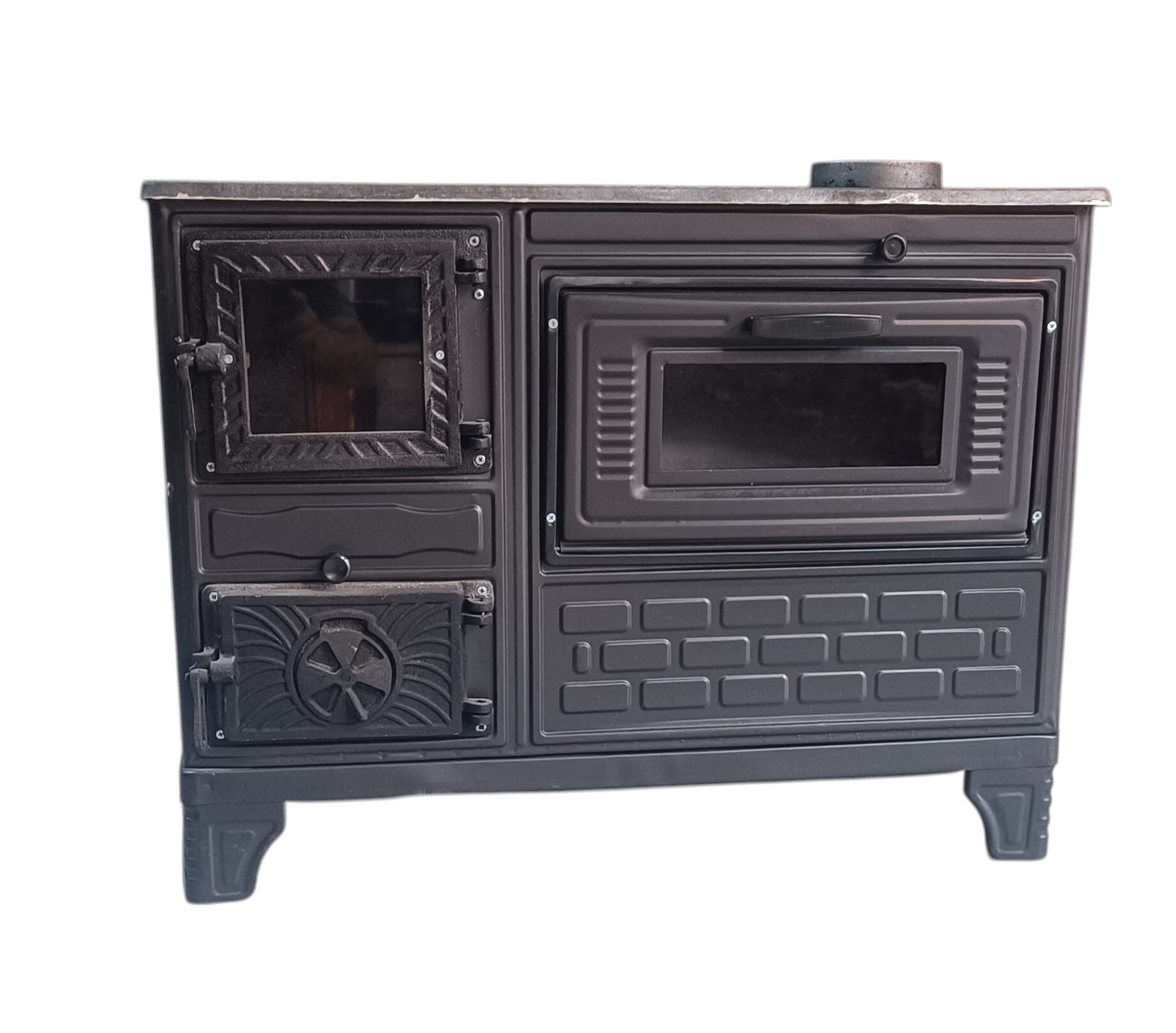 40'lık Kuzine Sac Soba Camlı