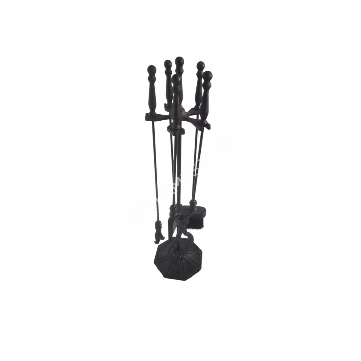 Yuvarlak Başlı Ergonomik Pik Döküm Soba Maşa Takımı 4'lü Set