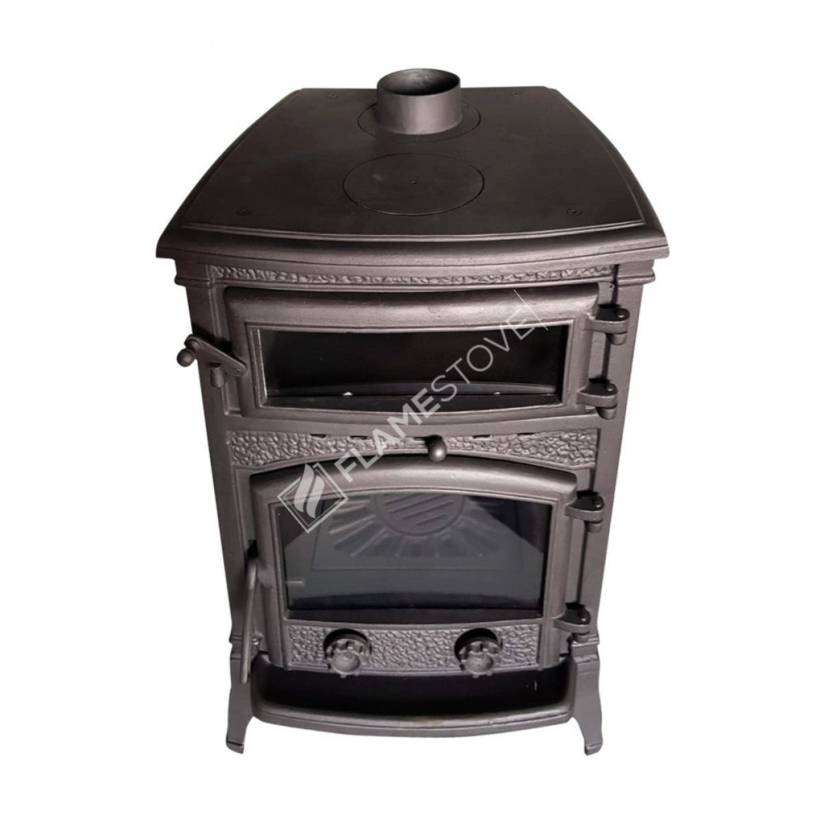 Sirius Maxi 4 Fırınlı Döküm Soba: Yüksek Verimli Odun Kömür Isıtıcı 15 kW