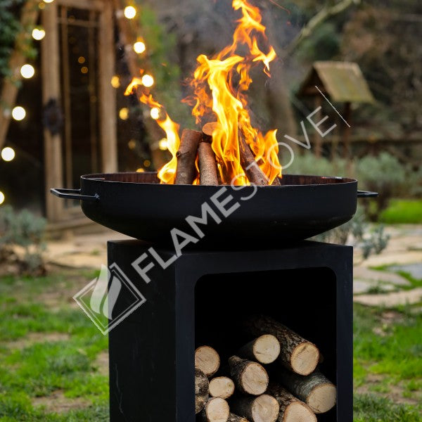FS-604 Flame Cook 60cm ST37 Çelik Derin Hazneli Dış Mekan Ateş