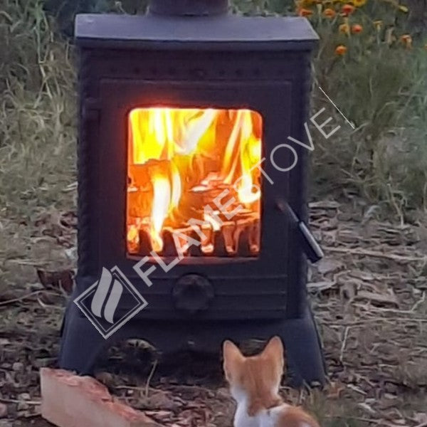 Minör Lüx 3 Camlı Döküm Soba: Yüksek Verimli Odun & Kömür Isıtıcı, A Sınıfı