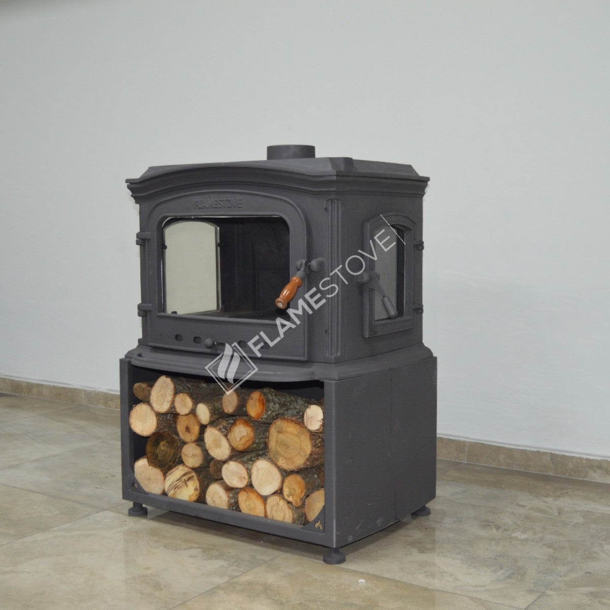 Altara Lux Style Döküm Soba: Yüksek Verimli, Çift Yanmalı, Odunluklu, A Enerji Sınıfı